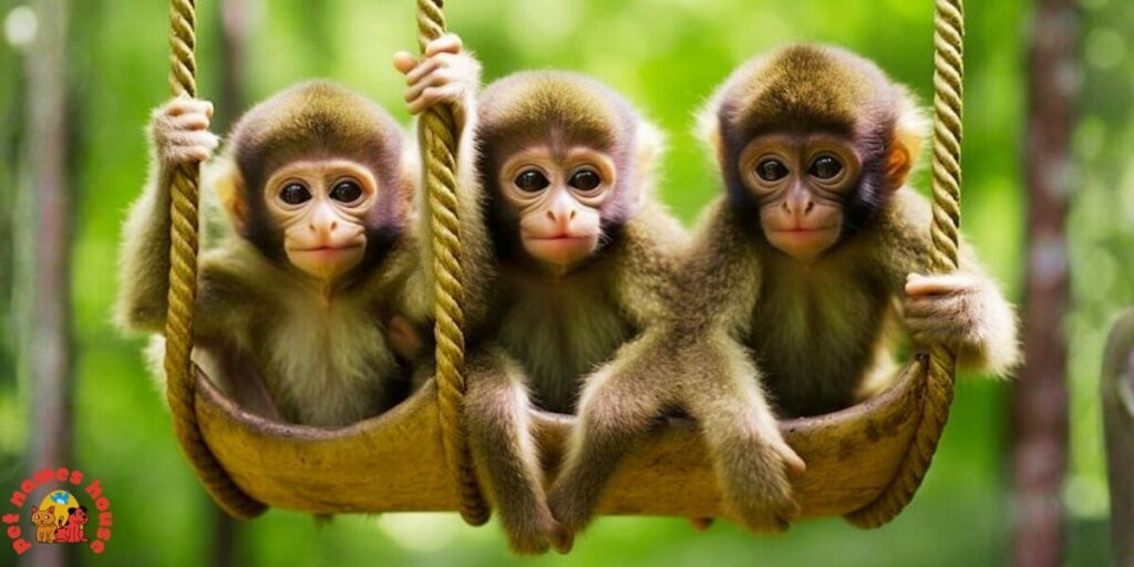 Pet Monkey Names
Best Monkey Names
Cool Monkey Names
Cute Monkey Names
Good Monkey Names
Top Monkey Names
Iconic Monkey Names
Male Monkey Names
Female Monkey Names
Unisex Monkey Names
Baby Monkey Names
Names for Shy Monkey
Nature-Inspired Monkey Names
Food-Inspired Monkey Names
Color-Inspired Monkey Names
Brown Monkey Names 
Black Monkey Names 
White Monkey Names 
Sassy Monkey Names
Funny Monkey Names
Unique Monkey Names
Playful Monkey Names
Punny Monkey Names
Badass Monkey Names 
Clever Monkey Names 
Famous Monkey Names